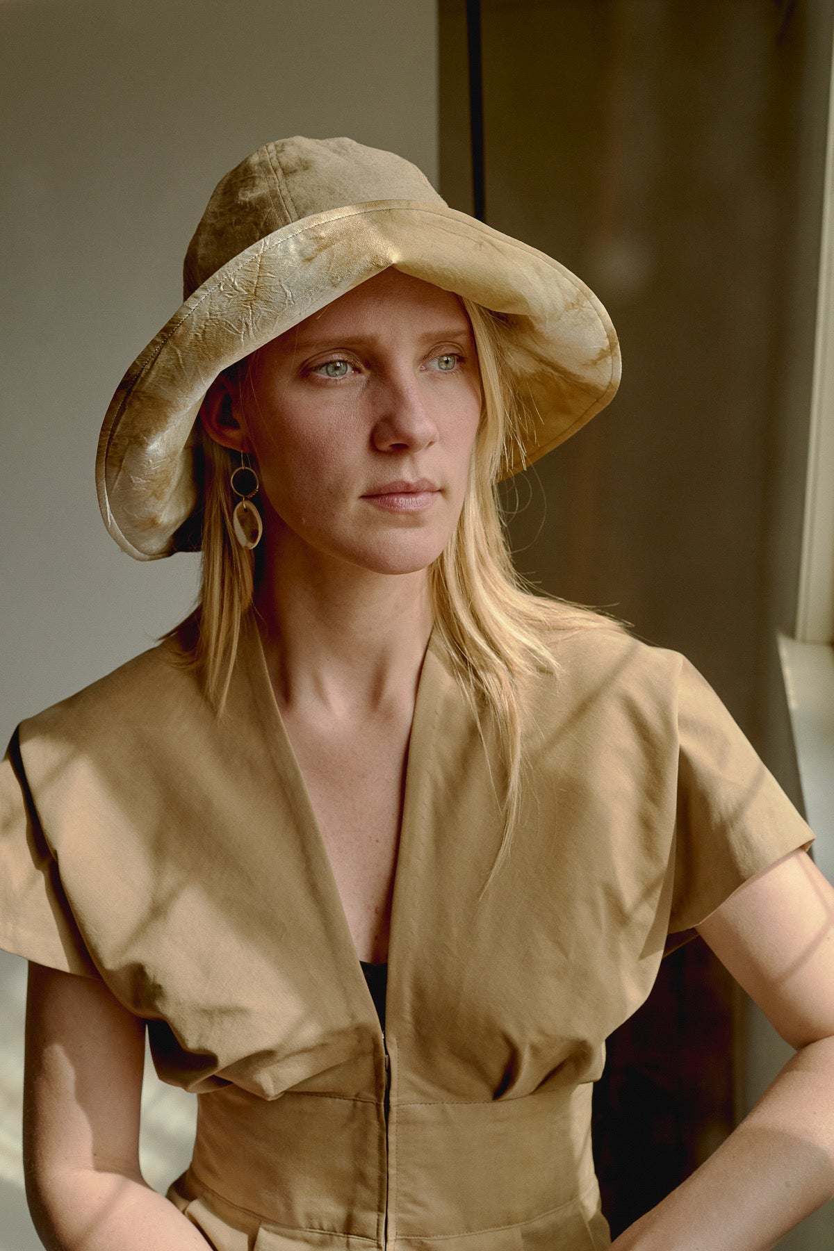 Hand-Dyed Silk/Hemp Hat