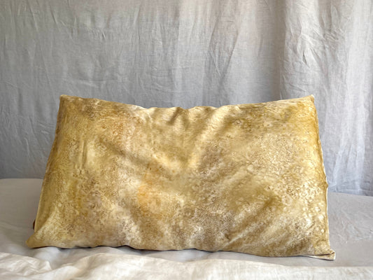 Hand-Painted Silk Pillowcase - Fluid Series #013