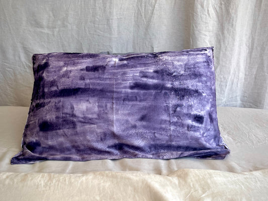 Hand-Painted Silk Pillowcase - Fluid Series #005