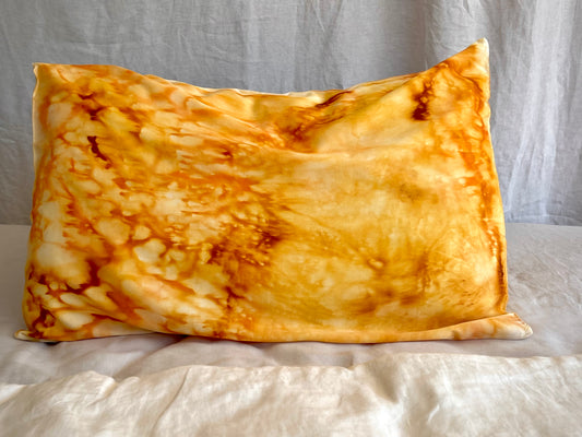 Hand-Painted Silk Pillowcase - Fluid Series #012