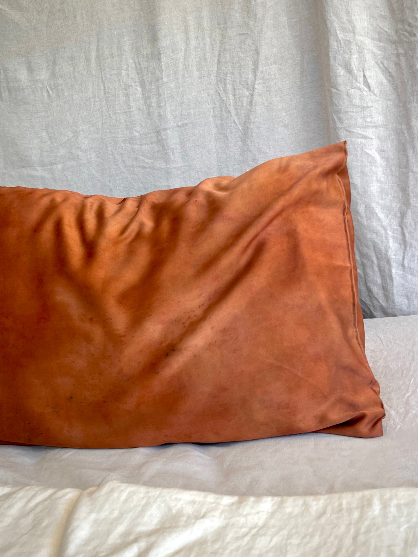 Hand-Painted Silk Pillowcase Set - Fluid Series #014 + #015