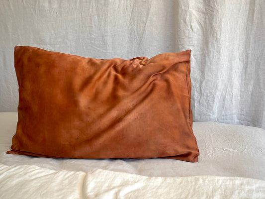 Hand-Painted Silk Pillowcase - Fluid Series #014 + #015