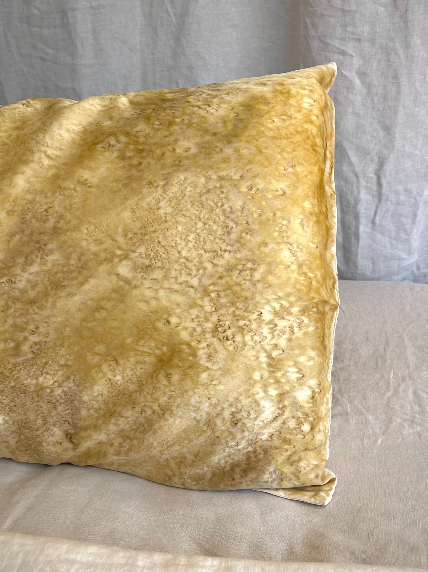 Hand-Painted Silk Pillowcase - Fluid Series #013